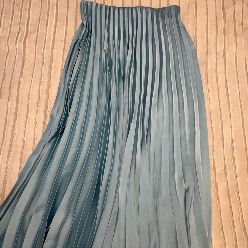 ZARA Satin Plaided Maxi Skirt USED ONCE